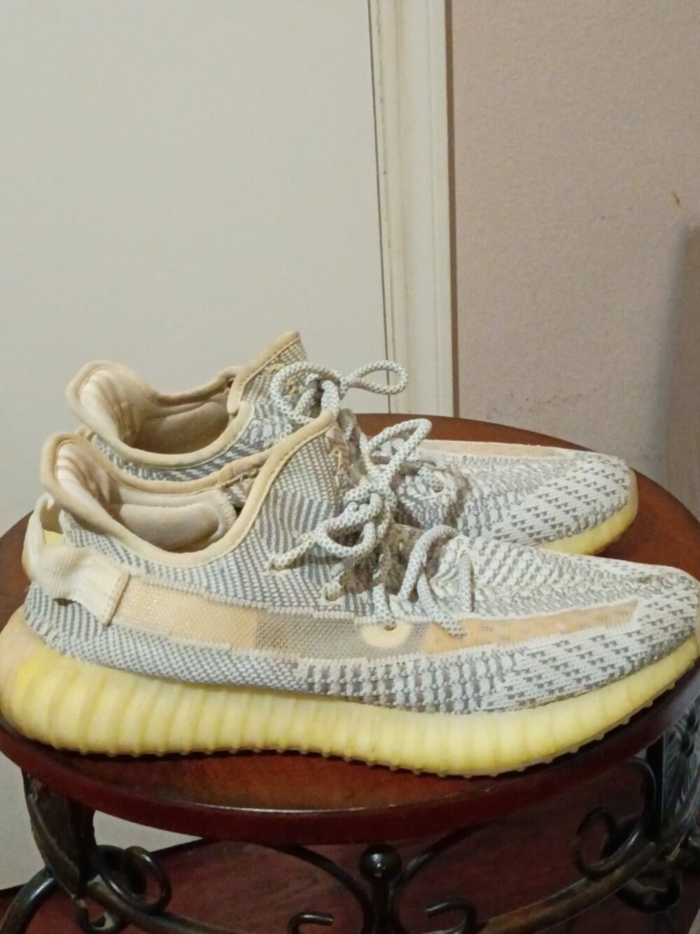 Size 9 - adidas Yeezy Boost 350 V2 Static Non-Reflective Grey White EF2905 Shoes